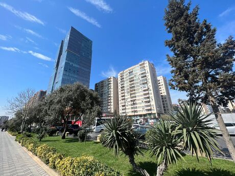 3 otaqlı yeni tikili - Şah İsmayıl Xətai m. - 93 m²