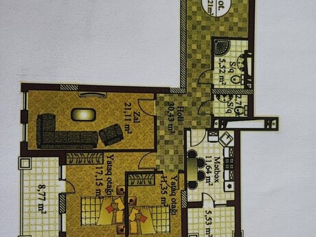 3 otaqlı yeni tikili - Nizami m. - 115 m²