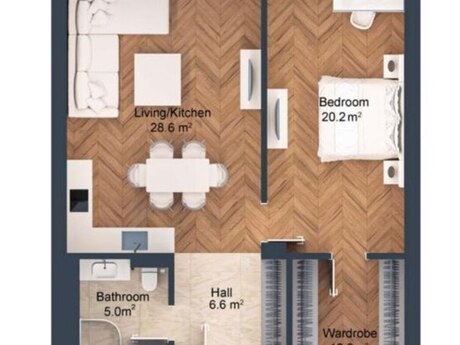 2-room apartment, 97,8 m², Sea Breeze: 440 000 ₼ 4