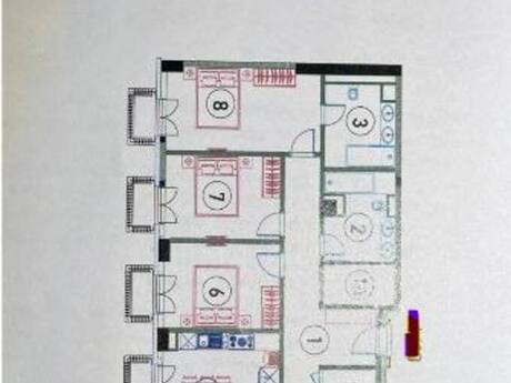 4 otaqlı yeni tikili - Ağ şəhər q. - 135.7 m²