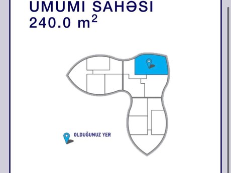 4 otaqlı yeni tikili - Nizami m. - 240 m²