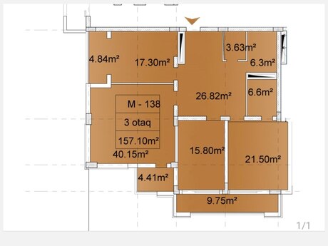 3 otaqlı yeni tikili - Gənclik m. - 157.1 m²