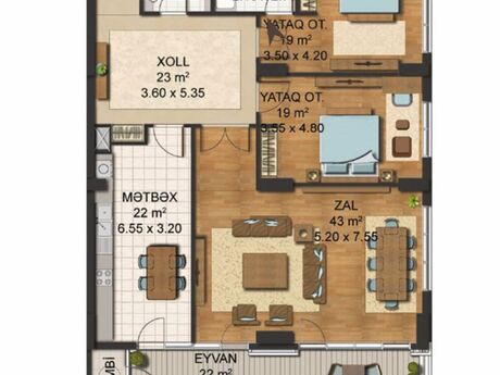 3 otaqlı mənzil, 157 m², Ağ şəhər: 600 000 ₼ 4
