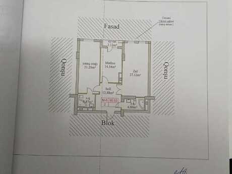 2 otaqlı yeni tikili - Nizami m. - 90.6 m²