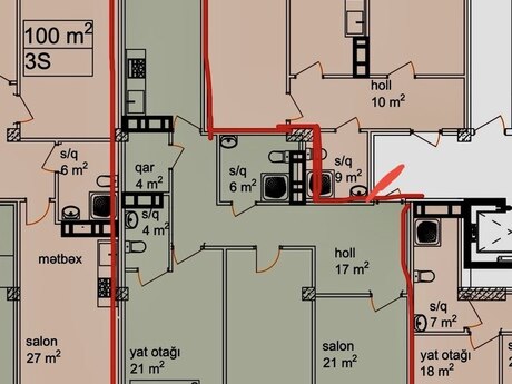 3 otaqlı yeni tikili - Neftçilər m. - 126 m²