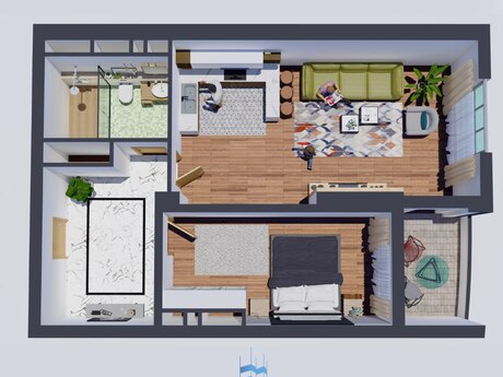 2-комн. новостройка - Хатаинский р. - 78 м²
