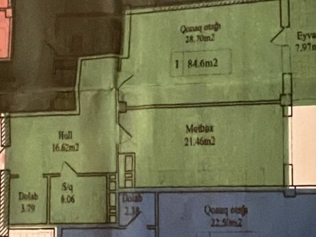 1 otaqlı yeni tikili - Nəriman Nərimanov m. - 85 m²