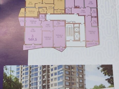 3-комн. новостройка - м. 28 мая - 131 м²