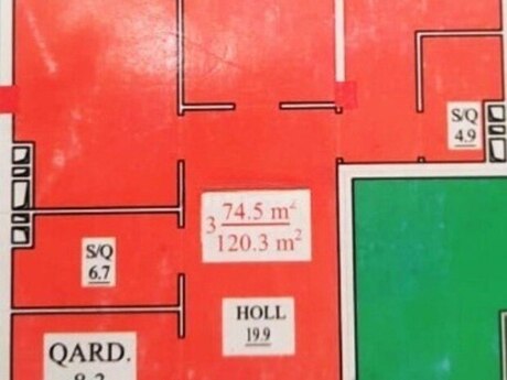3 otaqlı yeni tikili - Nərimanov r. - 120 m²