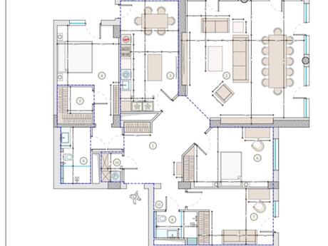 4 otaqlı yeni tikili - Nizami m. - 200 m²