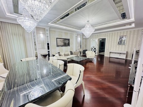 4 otaqlı yeni tikili - Şah İsmayıl Xətai m. - 215 m²