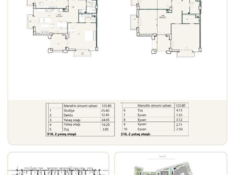 3 otaqlı yeni tikili - Sea Breeze q. - 125.8 m²