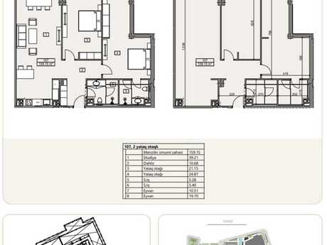 3 otaqlı yeni tikili - Sea Breeze q. - 159.1 m²