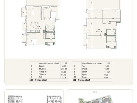3 otaqlı yeni tikili - Sea Breeze q. - 171.5 m²