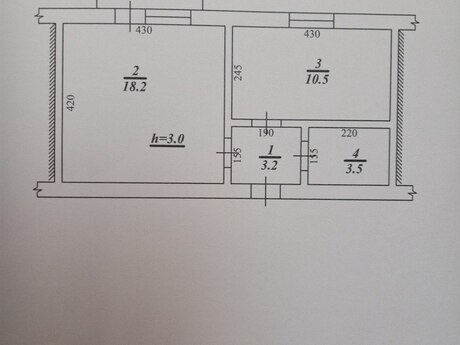 1 otaqlı köhnə tikili - Məmmədli q. - 40 m²