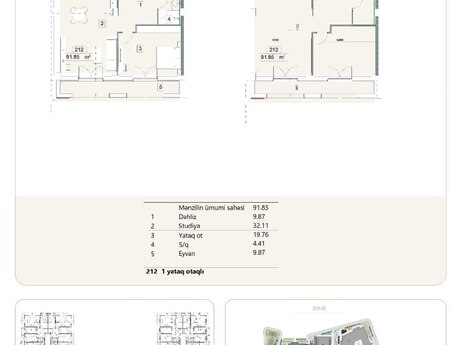 2 otaqlı yeni tikili - Sea Breeze q. - 91.9 m²