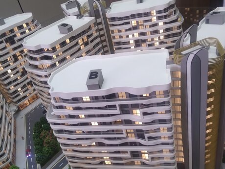 1 otaqlı yeni tikili - Bakıxanov q. - 50.4 m²
