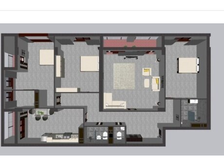 4 otaqlı mənzil, 235 m², 28 May: 633 500 ₼ 2