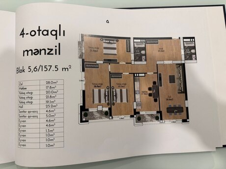 4-комн. новостройка - м. Низами - 158 м²