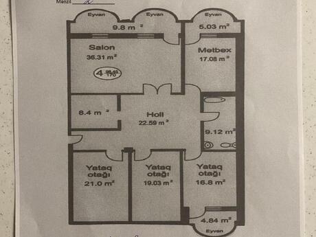 4 otaqlı yeni tikili - Badamdar q. - 170 m²