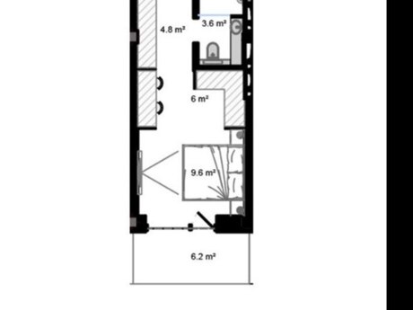 1 otaqlı yeni tikili - Nardaran q. - 37.5 m²