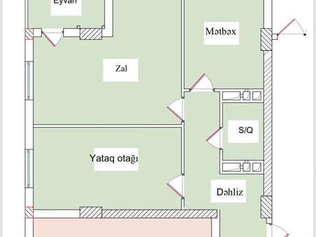 2 otaqlı mənzil, 85 m², Nərimanov: 255 000 ₼ 3