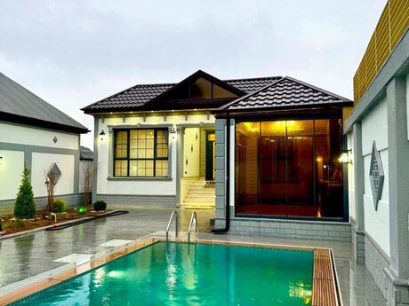 3 otaqlı həyət evi/bağ evi - Xəzər r. - 110 m²