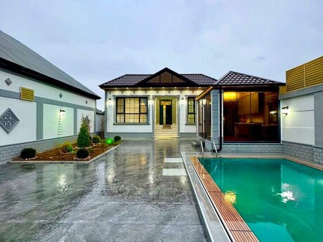 3 otaqlı həyət evi/bağ evi - Xəzər r. - 110 m²