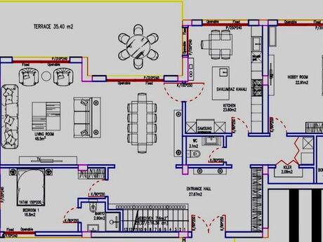 7 otaqlı həyət evi/bağ evi - Yasamal q. - 421 m²