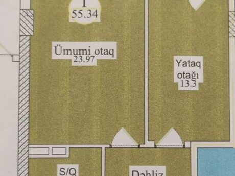 2-комн. новостройка - Наримановский р. - 55.4 м²