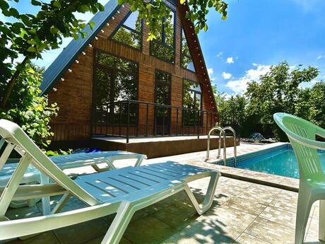 4 otaqlı həyət evi/bağ evi - Qəbələ - 150 m²