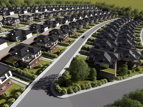 8 otaqlı həyət evi/bağ evi - Yasamal q. - 420 m²
