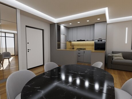 2 otaqlı yeni tikili - Nizami m. - 60 m²