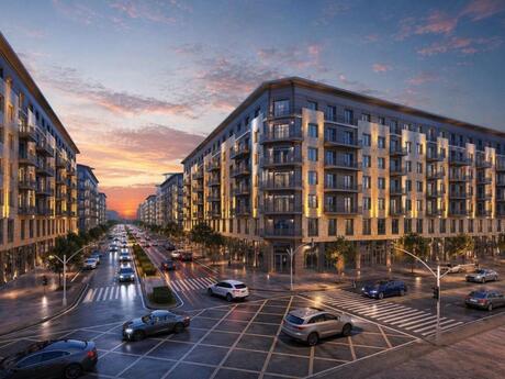1 otaqlı yeni tikili - Ağ şəhər q. - 50 m²