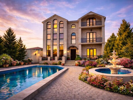 5 otaqlı həyət evi/bağ evi - Şüvəlan q. - 356 m²