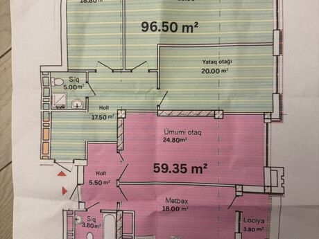 2-комнатная квартира, 59,3 м², Azadlıq Prospekti: 125 000 ₼ 4