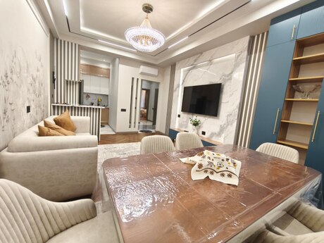 3 otaqlı yeni tikili - Ağ şəhər q. - 110 m²