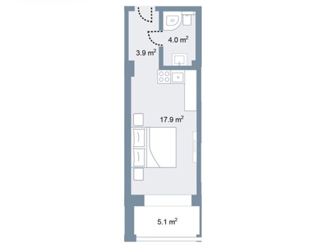 1 otaqlı yeni tikili - Sea Breeze q. - 38 m²