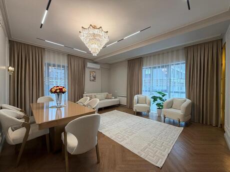 3 otaqlı yeni tikili - Şah İsmayıl Xətai m. - 127 m²