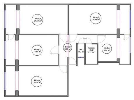Объявление №6047950 - Баку, Наримановский  р., 4-комн., 107 м², 6/9 этаж