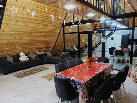 3 otaqlı həyət evi/bağ evi - Qəbələ - 150 m²