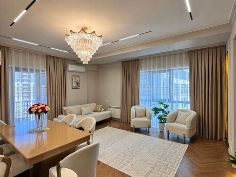 3 otaqlı yeni tikili - Şah İsmayıl Xətai m. - 127 m²