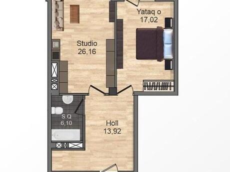 2 otaqlı yeni tikili - Nərimanov r. - 80 m²