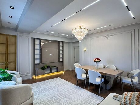 3 otaqlı yeni tikili - Şah İsmayıl Xətai m. - 128 m²