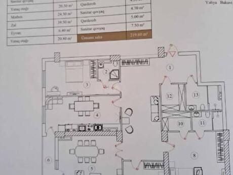 4-комн. новостройка - м. Нариман Нариманов - 219 м²