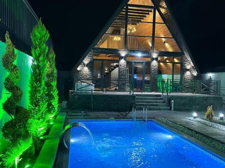 3 otaqlı həyət evi/bağ evi - Qəbələ - 150 m²