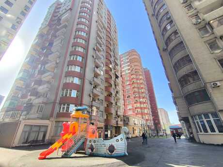 3 otaqlı yeni tikili - Şah İsmayıl Xətai m. - 96 m²