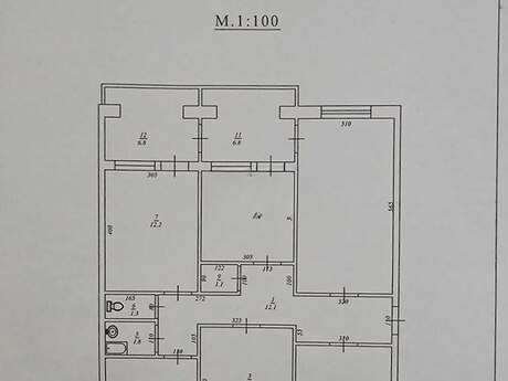5 otaqlı köhnə tikili - Azadlıq Prospekti m. - 122 m²