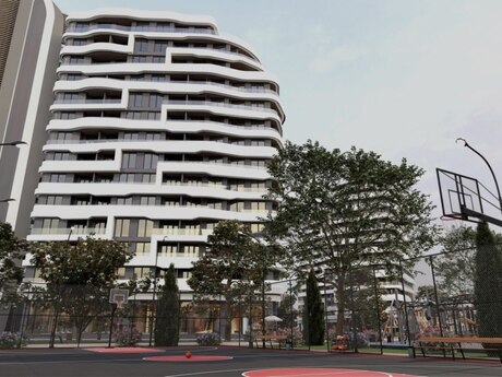 2 otaqlı yeni tikili - Bakıxanov q. - 77.3 m²