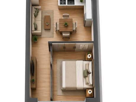 1 otaqlı yeni tikili - Sea Breeze q. - 58.2 m²